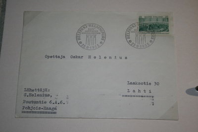 FDC kuori 25.8.1955 parlamenttikonferenssi