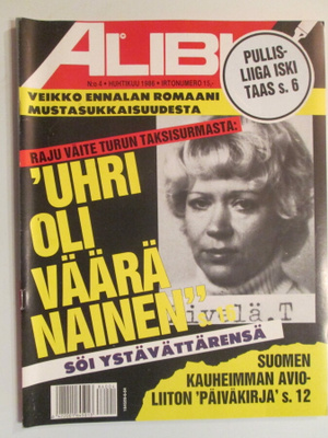 ALIBI LEHTI 4 / 1986 RIKOSLEHTI