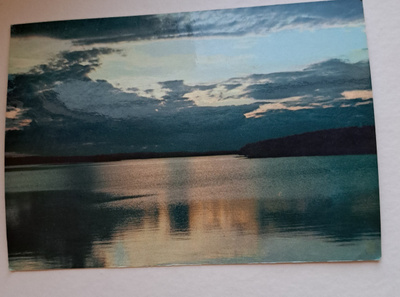 Oulujärvi, auringonlasku, kulkenut 1969