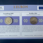 2€ Luxemburg 2008 + Kreikka 2004 Monetan erikoissarja UNC - pikkukuva 2