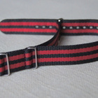 Nato 18mm punamustat raidat - pikkukuva 1