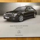 Hinnasto ja lisävarusteet Mercedes W211 E-luokka 2006. Esite - pikkukuva 1