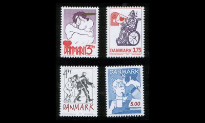 Tanska 1039-42 ** Sarjakuvahahmoja (1992)