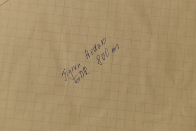 Sigrun Wodars nimikirjoitus paperilla