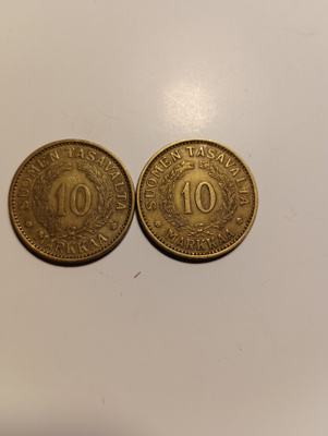 10 markan kolikot 1932 ja 1936