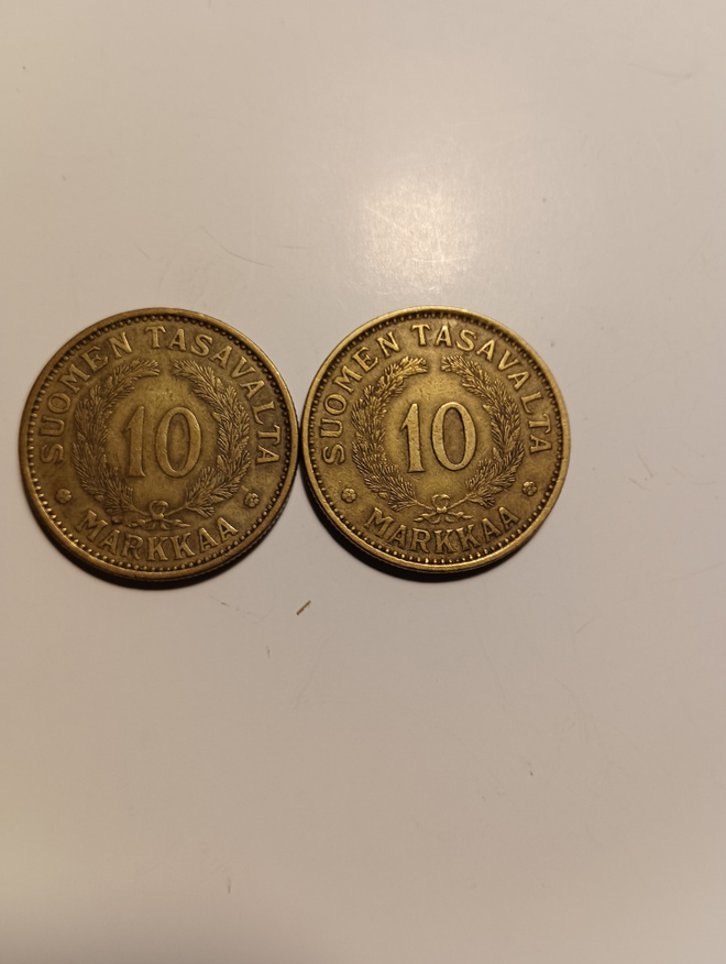 10 markan kolikot 1932 ja 1936