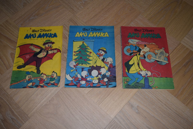 Aku ankka lehtiä 3kpl vuodelta 1975