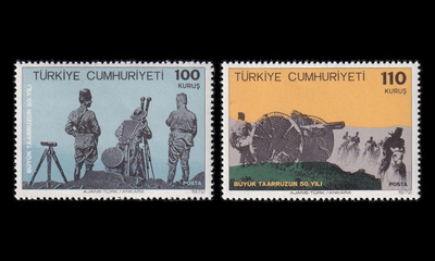 Turkki 2264-5 ** Suurhyökkäys 50v (1972)