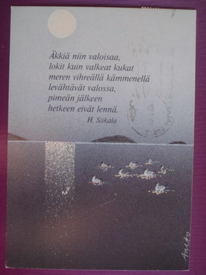 Jaana Aalto lokit uimassa, runo Helinä Siikala