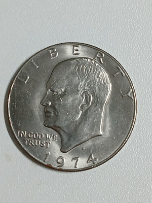 usa yksi dollar  1974