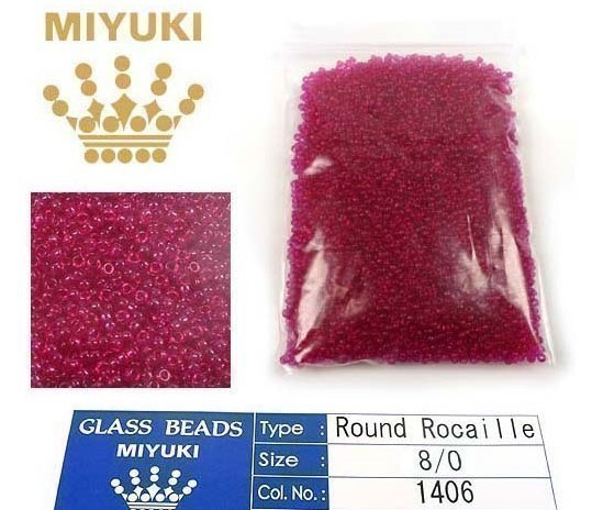 Siemenhelmiä, väri Transparent Dyed Fuchsia