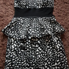 Italialainen musta-valkoinen Peplum Mekko - koko XS / S - pikkukuva 4