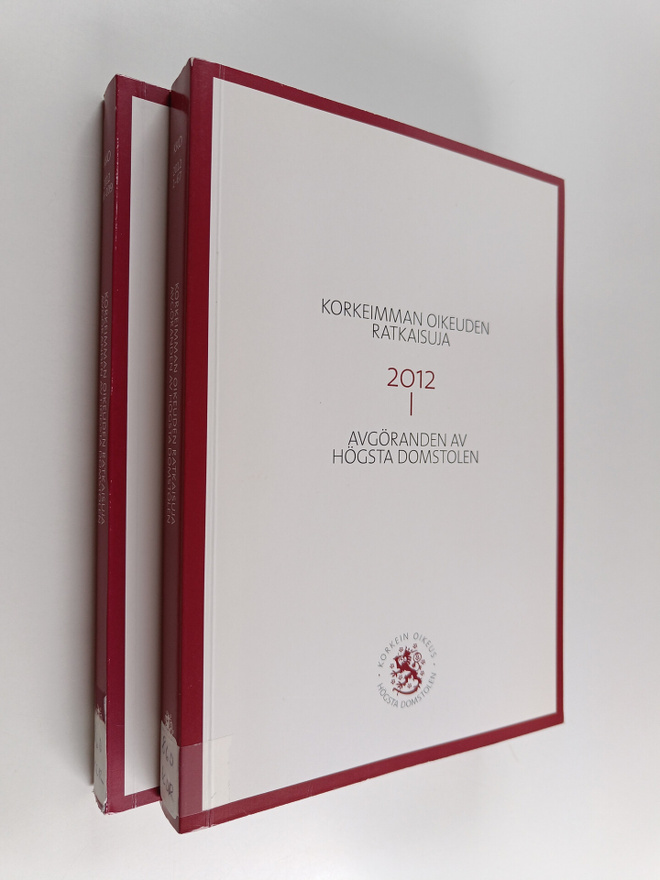 Korkeimman oikeuden ratkaisuja 2012 1-2