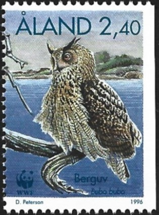 Åland 1996  WWF-merkit  Huuhkaaja  2,40 mk ** LaPe 110