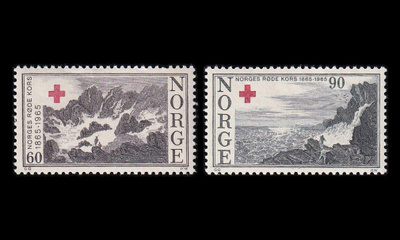 Norja 530-1 ** Punainen risti 100v (1965)
