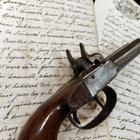 Upea vierekkäispiippuinen nallilukkopistooli, n. 1850 - pikkukuva 4