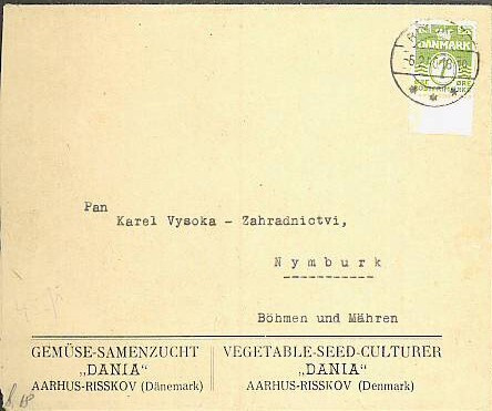 Tanska Mi 245 painotuotekuori Böömi-Määriin