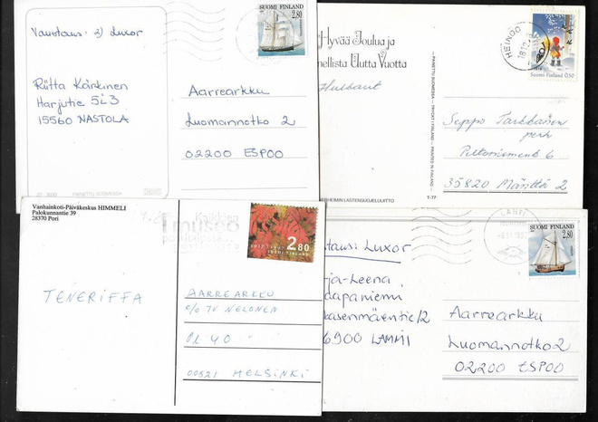 Postilähetyksiä erä 20kpl