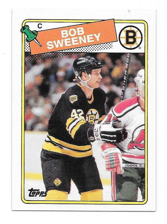 1988-89 Topps #134 Bob Sweeney Boston Bruins RC