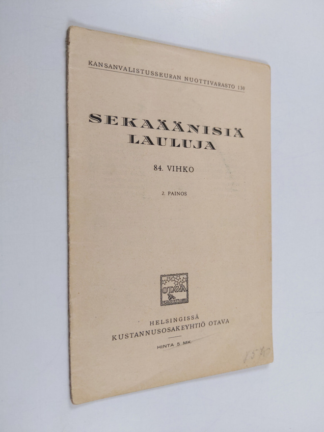 Sekaäänisiä lauluja : 84. vihko