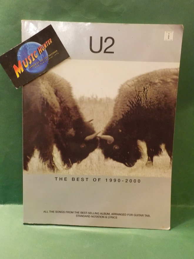 U2 - THE BEST OF 1990-2000 NUOTTIKIRJA