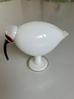 Oiva Toikka uniikki valkoinen Ibis, ei 2005, 2010, 2015