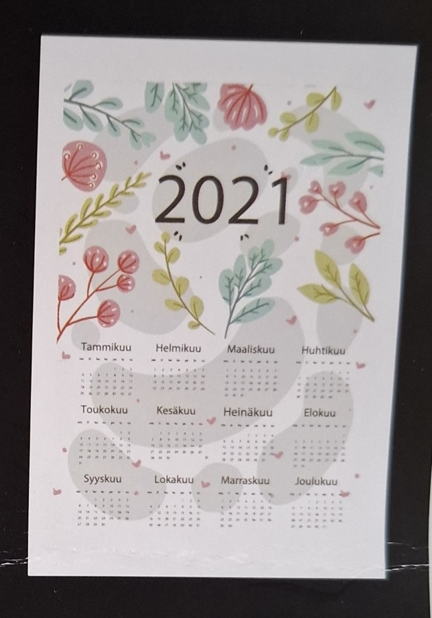 kalenteripyyhe 2021