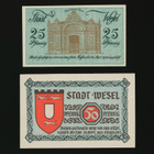 Saksa Notgeld 25, 50 Pfg, Wesel 1920 - pikkukuva 2