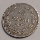 Nikolai II, hopea 25 penniä vuodelta 1902. - pikkukuva 1
