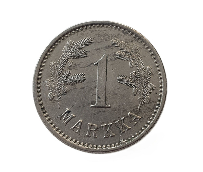 1 Markka 1924 - Hyväkuntoinen "hevosmarkka"!