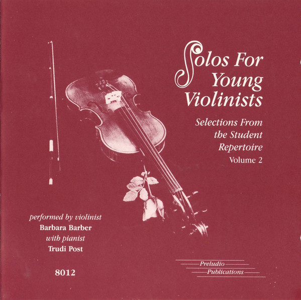 Barbara Barber/Trudi Post•Solos For Young Violinists Vol2 CD