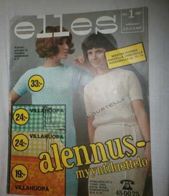 Elles - alennusmyyntiluettelo 1/1967