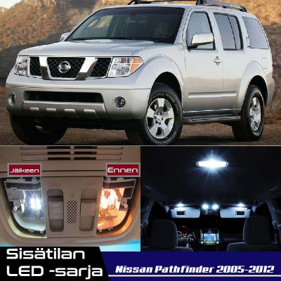 Nissan Pathfinder (R51) Sisätilan LED-sarja 8-os
