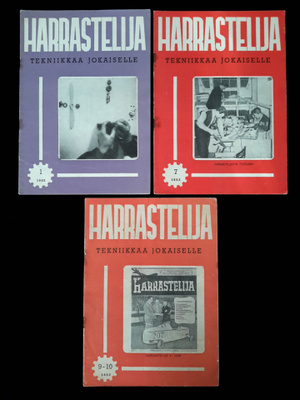 HARRASTELIJA lehti 1952  nrot 1,7, kaksoisnumero 9-10