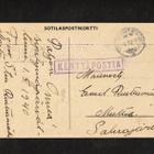 Sotilaspostikortti, Sotilas vartiossa, pariskunta - pikkukuva 2