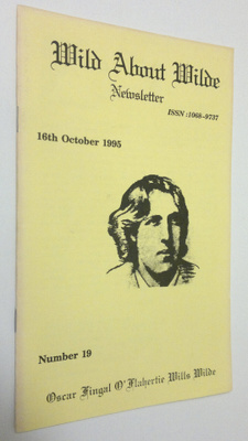Wild about Wilde - Newsletter no. 19 (16th october 1995)