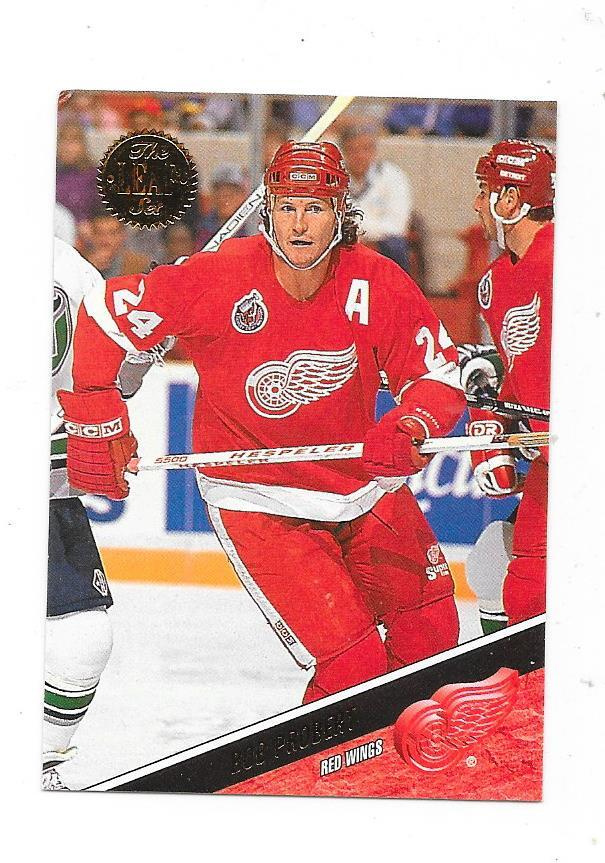 1993-94 LEAF #186 Bob Probert , Detroit Red Wings Goonie