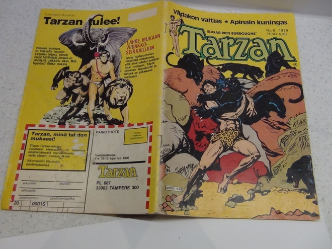 TARZAN 1979 N0: 8  NAAMIOITU KOSTAJA