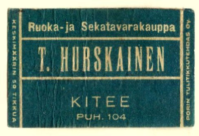 T. HURSKAINEN. Kitee