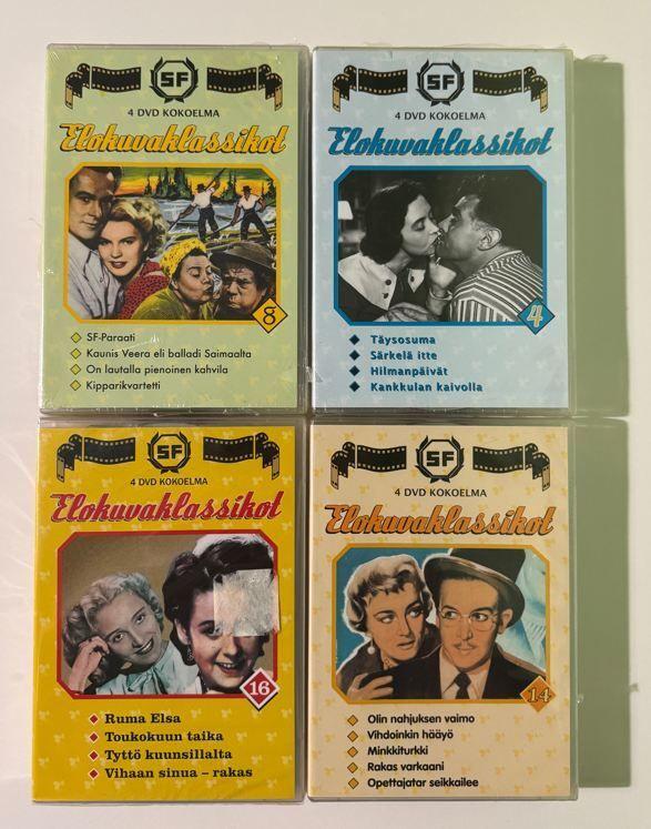 SF Elokuvaklassikot ja muita DVD-bokseja - uusia, muoveissa