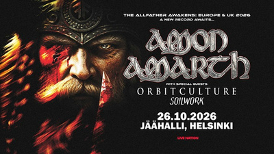 AMON AMARTH SEISOMALIPPUJA PERMANNOLLE 26.10.2026