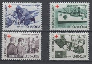 (S0635) Punainen Risti, 1964. Norma 608–611. Leimaamattomat