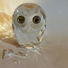 Swarovski 010022 Owl large (1979-2009) viallinen, palasina - pikkukuva 1
