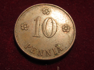 10 penniä 1927