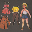 Paperinukke pikku-Kerttu 1950-60-luku - pikkukuva 1