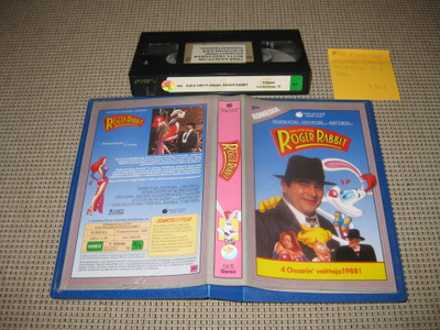 Kuka Viritti Ansan, Roger Rabbit? -VHS (Egmont Film, 1988)