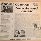 Eddie Cochran – Words And Music LP - pikkukuva 2