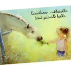 °°TYTTÖ JA HEVONEN°° - KORTTI / (Kimalle) - pikkukuva 1