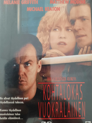 Kohtalokas Vuokralainen DVD Melanie Griffit, Michael Keaton