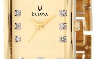 Miesten kullattu rannekello timanttitaululla BULOVA Quartz